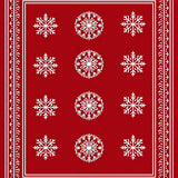 Festive Snowflake Winter Wonderland Holiday Celebration Decorative(Red)