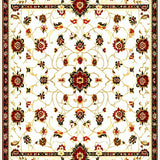 Playful Pastel Floral Geometry(White)