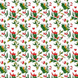 Lunar Medley with Delicate Wildflowers and Starbursts(Red)