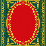 Elegant Semi Circular with Bell Motif and Leafy Filigree(Red)