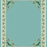 Sage Botanical Wreath Holiday Floor(Teal)