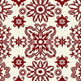 Snowflake Medallion with Festive Holiday Motifs(Red)