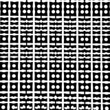 Vintage Mod Stripe with Offset Dot Accents(Black)