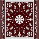 Enchanted Winter Wonderland Textile Treasure(Red)