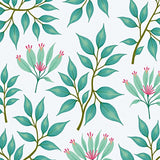 Elegant Verdant Bouquet Sophisticated Natural Artistry (Blue) - ODIKA