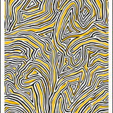 Avant Garde Abstract Mosaic Showcasing Dynamic Tessellation (Yellow)