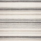 Greige Cottage Chic Woven Stripe Motif(Beige)