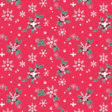 Jubilant Winter Celebration Snowflake Wonderland Magic(Red)