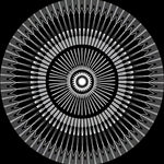 Midnight Constellation Burst Radial Contemporary Design (Black) - ODIKA