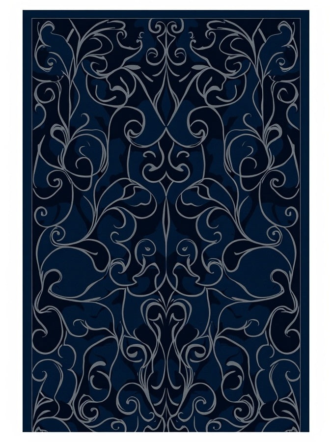 Enchanting Vine Swirl Captivating Handsome Impressive Creation (Blue) - ODIKA