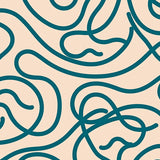 Graceful Swirl Ribbon Fluid Dynamic(Beige)