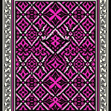 Vintage Lattice Featuring Artisan Zigzag (Pink)