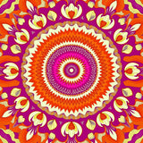 Celestial Garden Bloom Radiant Medallion Artisan Crafted(Orange)