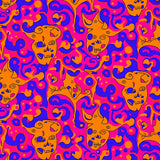 Semicircular Featuring Festive Cat Skulls and Vibrant Floral Motifs(Pink)