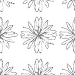 Celestial Bloom Abstract Interlocking Starburst Contemporary Art (Gray) - ODIKA