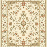 Vintage Country with Abstract Plant Motifs(Beige)
