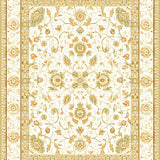 Elegant with Beige Floral Medallions and Khaki Highlights(Beige)
