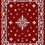 Baroque Floral Scrollwork with Faded Petal Embellishments (Red) - ODIKA