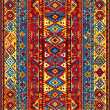 Chic Vibrant Patchwork Delight(Red)