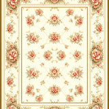 Delicate Cream Petal Motif(Beige)