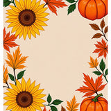 Harvest Festival Pumpkin Sunflower Decorative(Yellow)