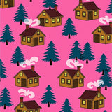 Cabin Pine Forest Mountain Holiday Retreat(Pink)