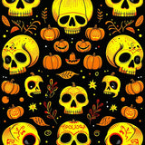 Bold Mexican Inspired Graphic Style(Black)