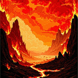 Striking Optical Illusion Fantasy(Red)