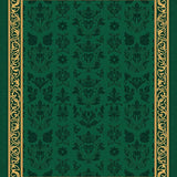 Mystical Forest Baroque Luxury Grandeur Foliage Majesty(Green)