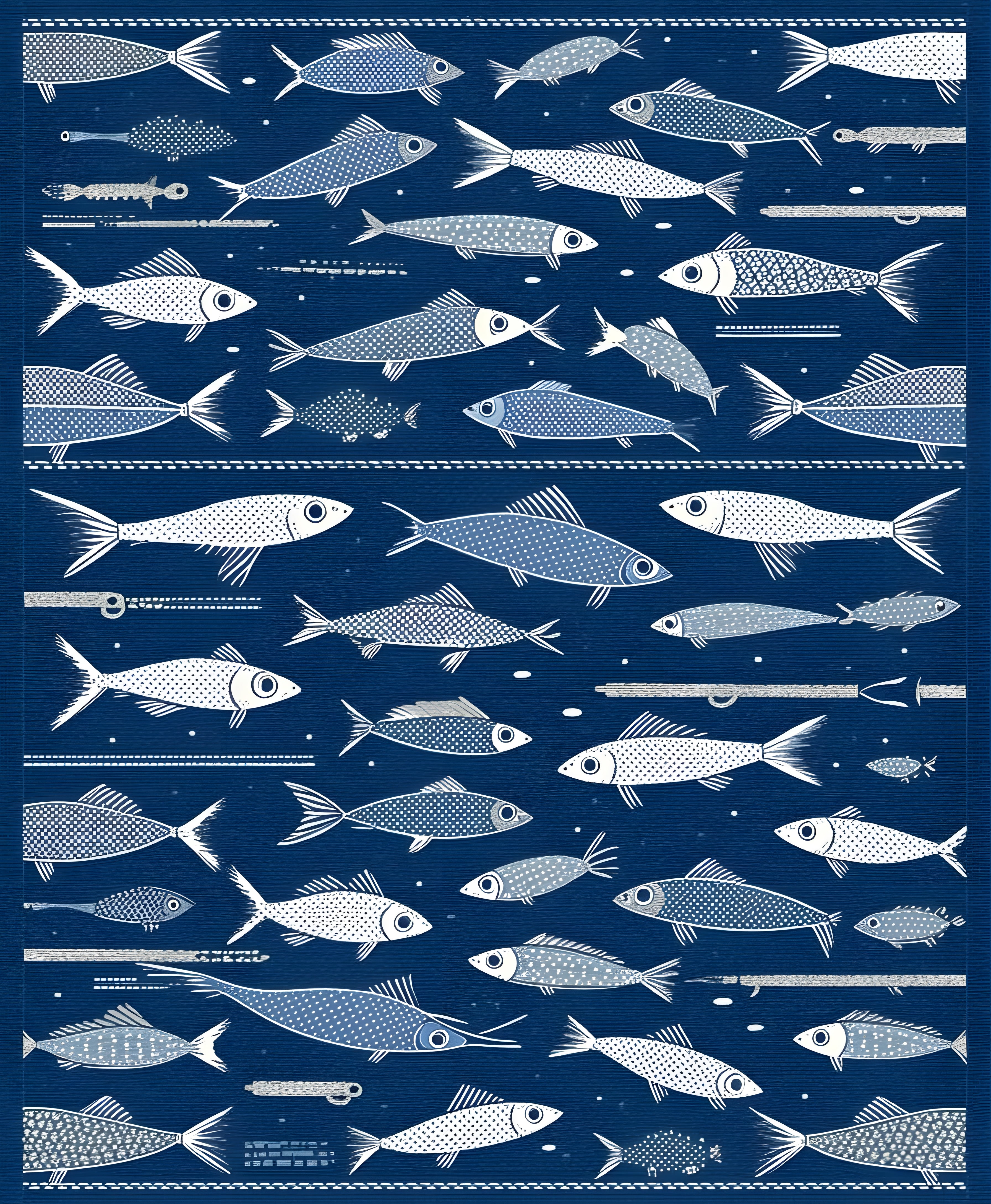 Rustic Multicolored Nautical Theme(Blue) - ODIKA