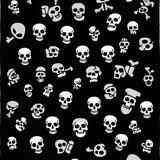 Fun Earthy Toned Skull Art(Black)