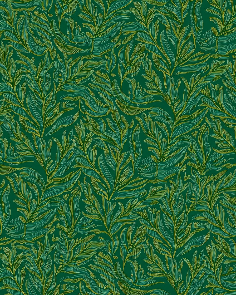 Enchanted Forest Moss Floor with Woodland Vibes (Green) - ODIKA