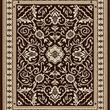 Elegant Interlocking Medallion Trellis Contemporary(Brown)