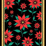 Elegant Poinsettia Blossom Yuletide Accent(Red)