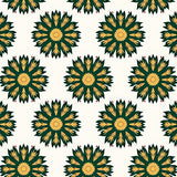 Festive Interlocking Starburst with Elegant Snowflake Motifs(Green)