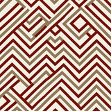 Herringbone Chevron Stripe with Contemporary Zigzag Design(Red)