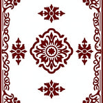 Filigree Design Featuring Botanical Scrollwork and Floral Embellishments (White) - ODIKA