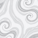 Swirled Marble Tie Dye Abstract with Flowing Gradient Design (White)