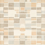 Area with Striking Beige and Cream Design(Beige)