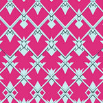 Interlocking Lattice with Art Flair (Pink) - ODIKA