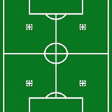League Tournament Grass Surface Flooring With Yard Lines(Green)