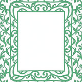 Botanical Vine Trellis Interwoven Medallion (Green)