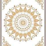 Boho Sunburst Radial Mystical Enchanted Dreamscape (Gold)