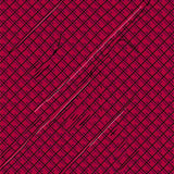 Nordic Ski Retreat Crosshatch Grid(Red)