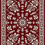 Snowflake with Intricate Crystal Design Non Slip(Maroon)
