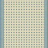 Chateau Collection Desert Oasis Area Beige Blue Geometric Diamond Grid(Beige)