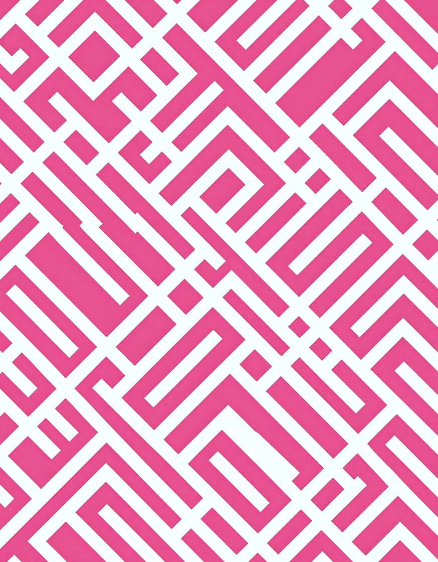 Chevron Zigzag Plush Shag with Textured Pile Design (Pink) - ODIKA
