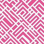 Chevron Zigzag Plush Shag with Textured Pile Design (Pink) - ODIKA