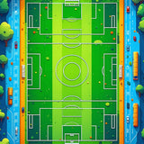 Vivid Child Friendly Cityscape Design(Green)