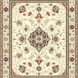 Heritage Beige Tapestry Mousepad Miniature Elegant Desk Design(Beige)